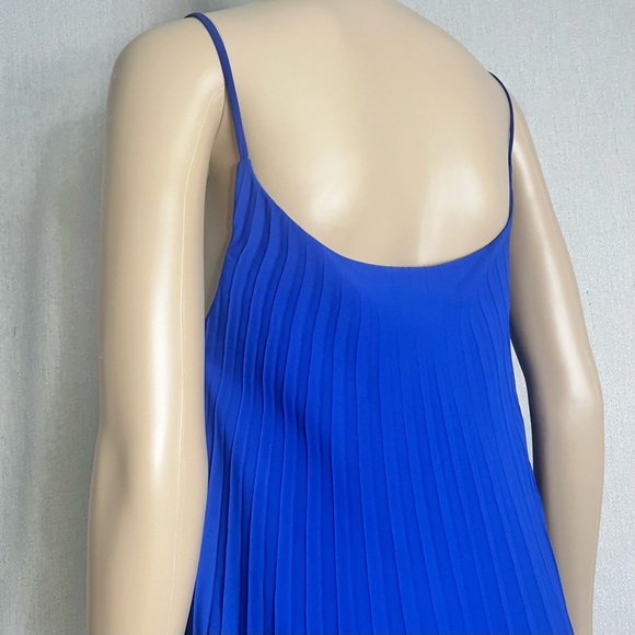 BLEU ROD BEATTIE: Blue Layered Pleated Dress - Picture 5 of 8